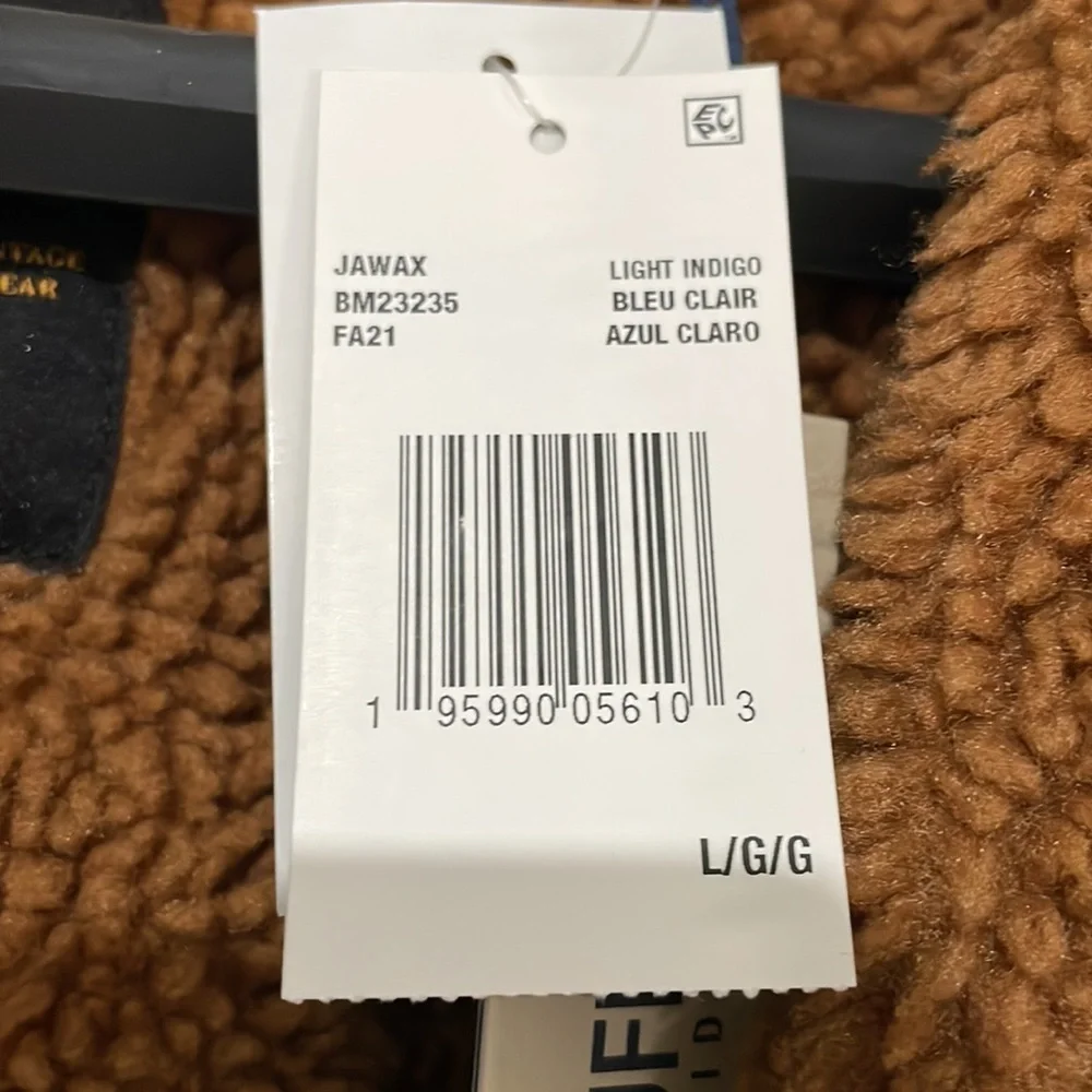 NEW Buffalo David Bitton Blue Mens Acid Wash Sherpa Denim Jacket - Large - Picture 11 of 13